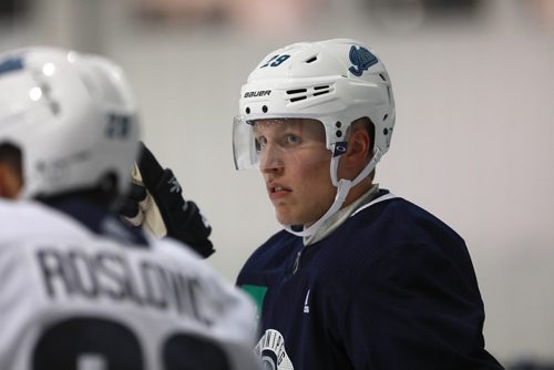 RUTH BONNEVILLE / WINNIPEG FREE PRESS 


WPG Jets #29, Patrick Laine, practices with teammates at Icelplex Wednesday morning.

See Laine Story.  


September 5/18 
