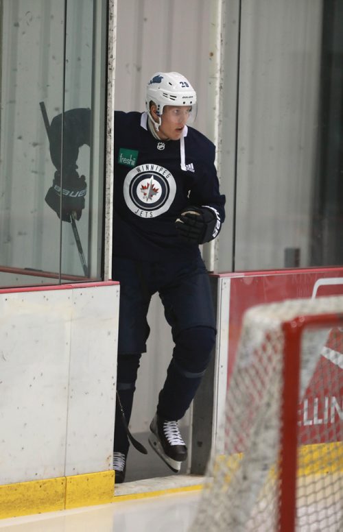 RUTH BONNEVILLE / WINNIPEG FREE PRESS 


WPG Jets #29, Patrick Laine, steps  onto the ice to practice with teammates at Icelplex Wednesday morning.

See Laine Story.  


September 5/18 
