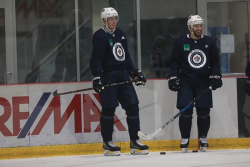 RUTH BONNEVILLE / WINNIPEG FREE PRESS 


WPG Jets #29, Patrick Laine, at practice with teammate, Bryan Little at Icelplex Wednesday morning.

See Laine Story.  


September 5/18 
