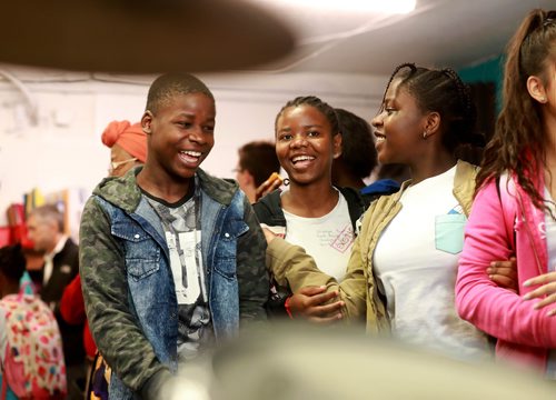 RUTH BONNEVILLE / WINNIPEG FREE PRESS 


Feature Story: Freedom International School on the first day of school.

Story: Volunteers converted an electrical shop on Notre Dame Ave. into a school  for newcomer kids ages 13-21 whose reading and basic academic skills are at least two years behind their Canadian peers. 
Former police chief Devon Clunis gave opening blessing to volunteer teachers and approx. 20 students.   

Names: L - R
Gervas Kezimana, Christina Dusabimana and Plamedie Gatoro are all smiles at opening of their new school Wednesday. 

Carol Sanders  | Reporter

September 5/18 
