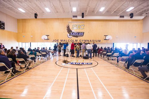 MIKAELA MACKENZIE / WINNIPEG FREE PRESS
The grand opening of the expanded campus of Southeast Collegiate, a secondary school that welcomes First Nations students from communities across Manitoba, in Winnipeg on Thursday, Sept. 6, 2018. 
Winnipeg Free Press 2018.