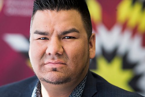 MIKAELA MACKENZIE / WINNIPEG FREE PRESS
Chief Leroy Constant from York Factory First Nation poses for a portrait after a news conference, regarding a report that includes allegations of racism and rape at Manitoba Hydro work sites, in Winnipeg on Friday, Sept. 7, 2018. 
Winnipeg Free Press 2018.