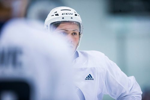 MIKAELA MACKENZIE / WINNIPEG FREE PRESS
Left winger Brendan Lemieux skates at the MTS Iceplex in Winnipeg on Friday, Sept. 7, 2018. 
Winnipeg Free Press 2018.