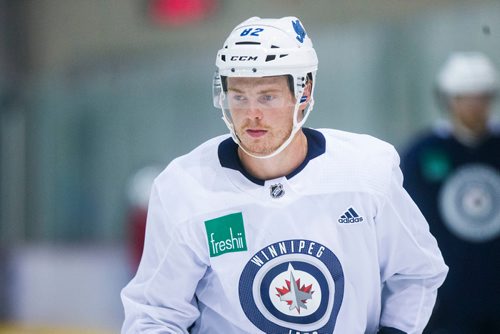 MIKAELA MACKENZIE / WINNIPEG FREE PRESS
Right winger Mason Appleton skates at the MTS Iceplex in Winnipeg on Friday, Sept. 7, 2018. 
Winnipeg Free Press 2018.