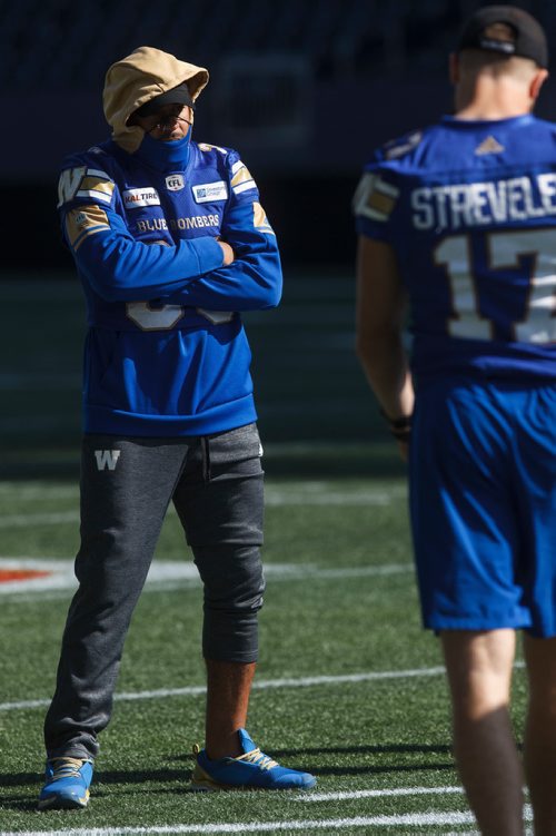 MIKE DEAL / WINNIPEG FREE PRESS
Winnipeg Blue Bombers' Andrew Harris (33) during practice at Investors Group Field Friday morning.
180907 - Friday, September 07, 2018.