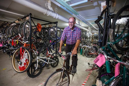 MIKE DEAL / WINNIPEG FREE PRESS
The WRENCH shop at 1057 Logan Avenue.
Pat Krawec, Co-Executive Director at The WRENCH is asking everyone to bring unwanted bicycles to 4R Winnipeg Depots this weekend instead of leaving them at the curb.
180907 - Friday, September 07, 2018.