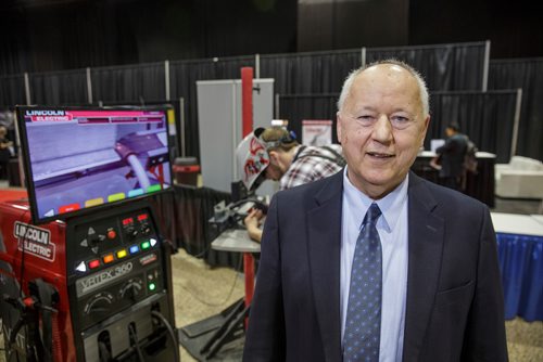 MIKE DEAL / WINNIPEG FREE PRESS
Dan Tadic exec director of CWB Welding is co-sponsoring a welding trade show called CanWeld at the RBC Convention Centre.
180912 - Wednesday, September 12, 2018.