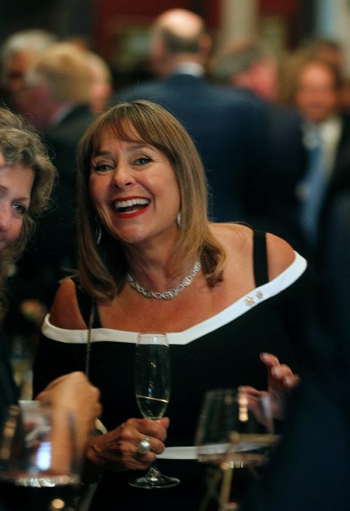 PHIL HOSSACK / WINNIPEG FREE PRESS - Gail Asper enjoys an evening tribute from the Manitoba Opera as she was honored for her leadership and vision at a Gala reception held at the Manitoba Club Thursday evening. - Sept 13, 2018