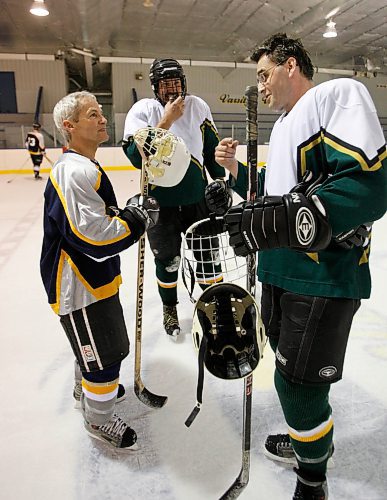 BORIS MINKEVICH / WINNIPEG FREE PRESS 090219 Beer league hockey. Fundraising story. Arial story.