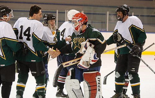 BORIS MINKEVICH / WINNIPEG FREE PRESS 090219 Beer league hockey. Fundraising story. Arial story.