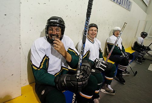 BORIS MINKEVICH / WINNIPEG FREE PRESS 090219 Beer league hockey. Fundraising story. Arial story.