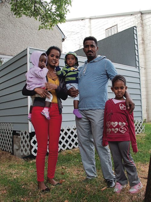 Canstar Community News Hermela, Tsehaynesh, Hyab, Abraham, and Lidya Tesfaldet are the first successful homeowners to go through the Chalmers Neighbourhood Renewal Corporation's new homeowner program, which is funded by Manitoba Housing and the Government of Canada. (SHELDON BIRNIE/CANSTAR/THE HERALD)