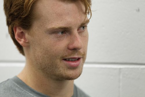 MIKE DEAL / WINNIPEG FREE PRESS
Winnipeg Jets' Mason Appleton (82) after group one's ice session during training camp Tuesday morning at the BellMTS Iceplex.
180918 - Tuesday, September 18, 2018.