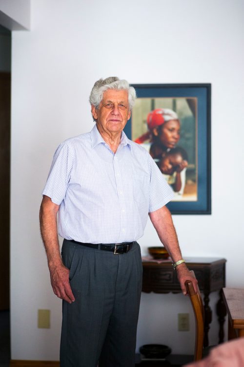 MIKAELA MACKENZIE / WINNIPEG FREE PRESS
John Wieler, who was one of Winnipegs last Immigration and Refugee Board (IRB) members hearing refugee claims in person, poses in his home in Winnipeg on Tuesday, Sept. 18, 2018.  Now the IRB is looking at restoring the position in Winnipeg rather than doing everything by videoconference, and Wieler says that its better to hear cases in person rather than hearing their case remotely.
Winnipeg Free Press 2018.