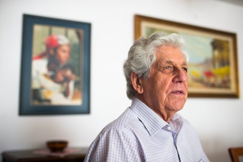 MIKAELA MACKENZIE / WINNIPEG FREE PRESS
John Wieler, who was one of Winnipegs last Immigration and Refugee Board (IRB) members hearing refugee claims in person, poses in his home in Winnipeg on Tuesday, Sept. 18, 2018.  Now the IRB is looking at restoring the position in Winnipeg rather than doing everything by videoconference, and Wieler says that its better to hear cases in person rather than hearing their case remotely.
Winnipeg Free Press 2018.