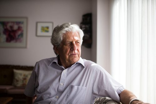 MIKAELA MACKENZIE / WINNIPEG FREE PRESS
John Wieler, who was one of Winnipegs last Immigration and Refugee Board (IRB) members hearing refugee claims in person, poses in his home in Winnipeg on Tuesday, Sept. 18, 2018.  Now the IRB is looking at restoring the position in Winnipeg rather than doing everything by videoconference, and Wieler says that its better to hear cases in person rather than hearing their case remotely.
Winnipeg Free Press 2018.