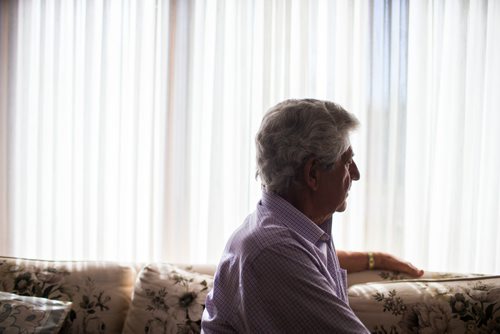 MIKAELA MACKENZIE / WINNIPEG FREE PRESS
John Wieler, who was one of Winnipegs last Immigration and Refugee Board (IRB) members hearing refugee claims in person, poses in his home in Winnipeg on Tuesday, Sept. 18, 2018.  Now the IRB is looking at restoring the position in Winnipeg rather than doing everything by videoconference, and Wieler says that its better to hear cases in person rather than hearing their case remotely.
Winnipeg Free Press 2018.