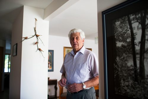 MIKAELA MACKENZIE / WINNIPEG FREE PRESS
John Wieler, who was one of Winnipegs last Immigration and Refugee Board (IRB) members hearing refugee claims in person, poses in his home in Winnipeg on Tuesday, Sept. 18, 2018.  Now the IRB is looking at restoring the position in Winnipeg rather than doing everything by videoconference, and Wieler says that its better to hear cases in person rather than hearing their case remotely.
Winnipeg Free Press 2018.