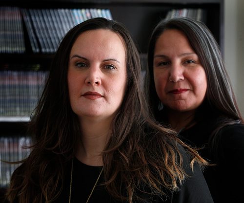 PHIL HOSSACK / WINNIPEG FREE PRESS -  Executive producers of "First Contact"  Vanessa Loewen (left) and Stephanie Scott see Melisa Martin's story.  - Sept 18, 2018