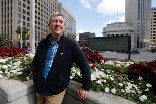 JOHN WOODS / WINNIPEG FREE PRESS
Glen Murray, former mayor of Winnipeg, is photographed at Portage and Main Tuesday, September 18, 2018.