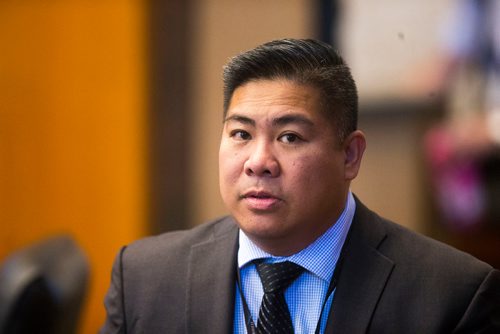 MIKAELA MACKENZIE / WINNIPEG FREE PRESS
Councillor Mike Pagtakhan at his last city council meeting at City Hall in Winnipeg on Thursday, Sept. 20, 2018.  
Winnipeg Free Press 2018.