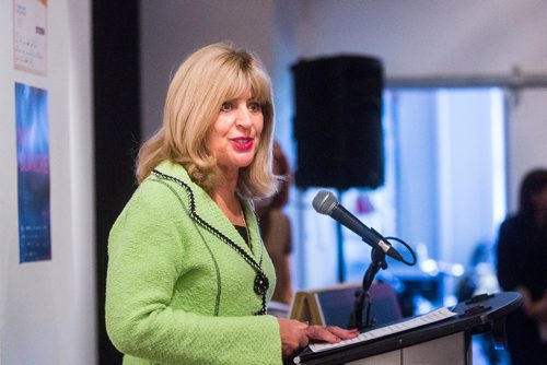 MIKAELA MACKENZIE / WINNIPEG FREE PRESS
Cathy Cox, Minister of Sport, Culture and Heritage, speaks at the Culture Days Manitoba and Nuit Blanche Winnipeg media launch in Winnipeg on Tuesday, Sept. 25, 2018.  Winnipeg Free Press 2018.