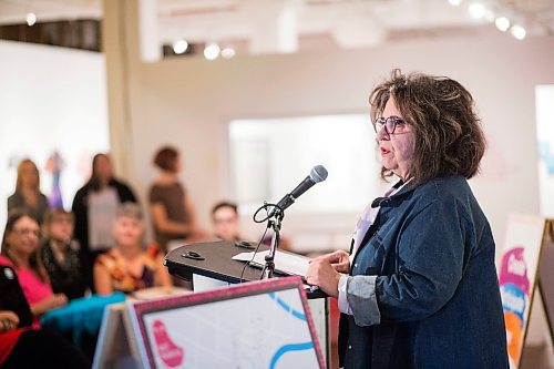 MIKAELA MACKENZIE / WINNIPEG FREE PRESS
Carol Phillips, Executive Director of the Winnipeg Arts Council, speaks at the Culture Days Manitoba and Nuit Blanche Winnipeg media launch in Winnipeg on Tuesday, Sept. 25, 2018.  Winnipeg Free Press 2018.