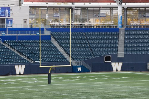 MIKE DEAL / WINNIPEG FREE PRESS
Views of the inside of Investors Group Field Wednesday morning.
180926 - Wednesday, September 26, 2018.