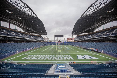 MIKE DEAL / WINNIPEG FREE PRESS
Views of the inside of Investors Group Field Wednesday morning.
180926 - Wednesday, September 26, 2018.