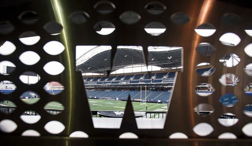 MIKE DEAL / WINNIPEG FREE PRESS
Views of the inside of Investors Group Field Wednesday morning.
180926 - Wednesday, September 26, 2018.