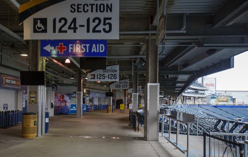 MIKE DEAL / WINNIPEG FREE PRESS
Views of the inside of Investors Group Field Wednesday morning.
180926 - Wednesday, September 26, 2018.