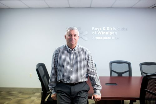 MIKAELA MACKENZIE / WINNIPEG FREE PRESS
Boys and Girls Club Winnipeg president Ron Brown poses for a portrait at the office in Winnipeg on Thursday, Sept. 27, 2018.  Winnipeg Free Press 2018.