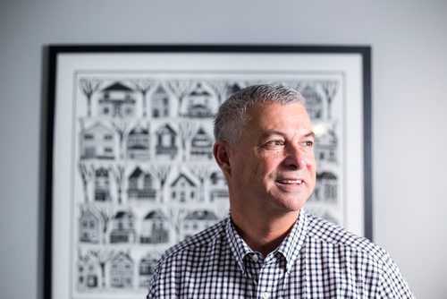 MIKAELA MACKENZIE / WINNIPEG FREE PRESS
Boys and Girls Club Winnipeg president Ron Brown poses for a portrait at the office in Winnipeg on Thursday, Sept. 27, 2018.  Winnipeg Free Press 2018.