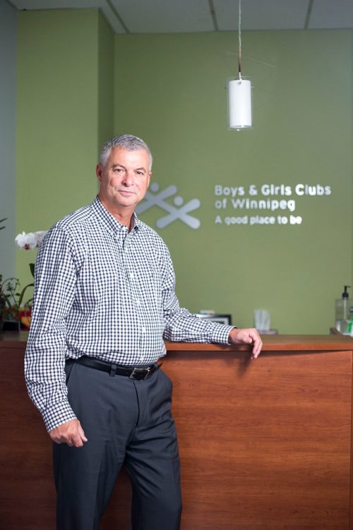 MIKAELA MACKENZIE / WINNIPEG FREE PRESS
Boys and Girls Club Winnipeg president Ron Brown poses for a portrait at the office in Winnipeg on Thursday, Sept. 27, 2018.  Winnipeg Free Press 2018.