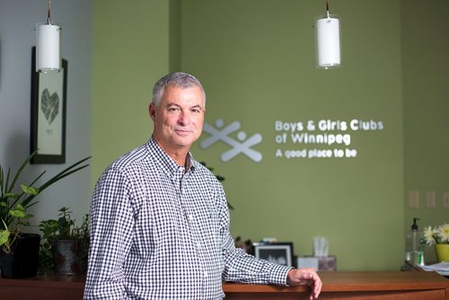 MIKAELA MACKENZIE / WINNIPEG FREE PRESS
Boys and Girls Club Winnipeg president Ron Brown poses for a portrait at the office in Winnipeg on Thursday, Sept. 27, 2018.  Winnipeg Free Press 2018.