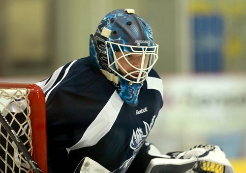 RUTH BONNEVILLE / WINNIPEG FREE PRESS

Moose Goalie, Ken Appleby #35, during practice at MTSBell Iceplex Friday.


Sept 27, 2018