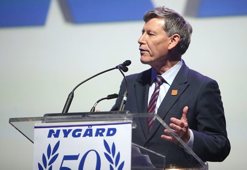 JASON HALSTEAD / WINNIPEG FREE PRESS

Terry Duguid (Member of Parliament for Winnipeg South) at the Nygård 50 Years in Fashion gala at the RBC Convention Centre Winnipeg on Sept. 14, 2018. (See Social Page)