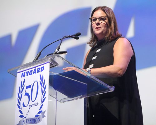 JASON HALSTEAD / WINNIPEG FREE PRESS

Manitoba Justice Minister Heather Stefanson speaks at the Nygård 50 Years in Fashion gala at the RBC Convention Centre Winnipeg on Sept. 14, 2018. (See Social Page)