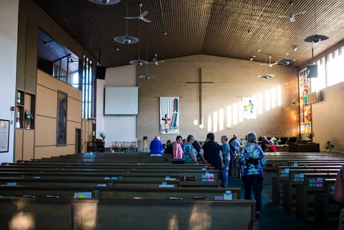 MIKAELA MACKENZIE / WINNIPEG FREE PRESS
The Sisters of the Holy Rock rehearse at the John Black Memorial United Church in Winnipeg on Tuesday, Sept. 4, 2018. 
Winnipeg Free Press 2018.