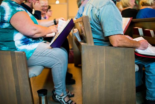 MIKAELA MACKENZIE / WINNIPEG FREE PRESS
The Sisters of the Holy Rock rehearse at the John Black Memorial United Church in Winnipeg on Tuesday, Sept. 4, 2018. 
Winnipeg Free Press 2018.