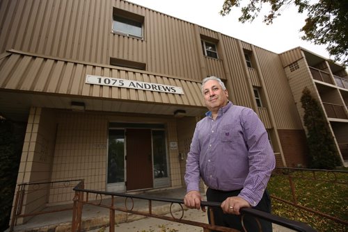 MIKE DEAL / WINNIPEG FREE PRESS
Avrom Charach, VP, Kay Four Properties outside one of their buildings at 1075 Andrews Street. 
181001 - Monday, October 1, 2018