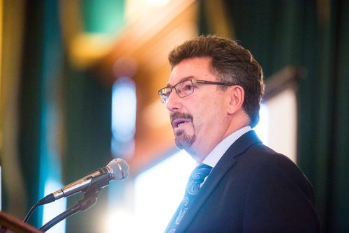MIKAELA MACKENZIE / WINNIPEG FREE PRESS
CEO Ian Cramer speaks at an event celebrating the successes of the First Peoples Economic Growth Fund at the Fort Garry Hotel in Winnipeg on Tuesday, Oct. 2, 2018.  Winnipeg Free Press 2018.