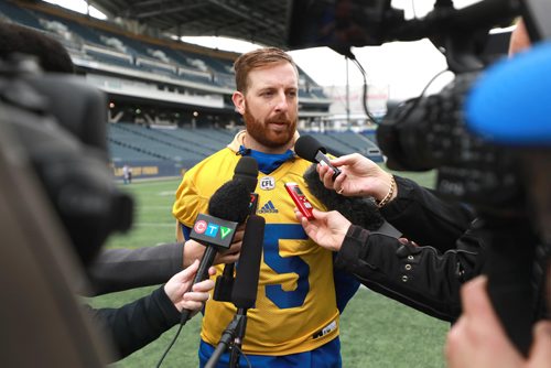 RUTH BONNEVILLE / WINNIPEG FREE PRESS

Winnipeg Blue Bombers practice at Investors Group Field Tuesday.

QB #15, Matt Nichols 

October 2nd, 2018