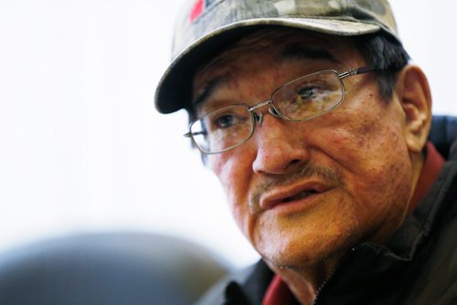 JOHN WOODS / WINNIPEG FREE PRESS
Rex Ross, father of Mary Yellowback, whose body was found in a recycling depot over the weekend, speaks at a press conference at Manitoba Keewatinowi Okimakanak (MKO) Tuesday, October 2, 2018. Winnipeg police are looking into her death as suspicious.