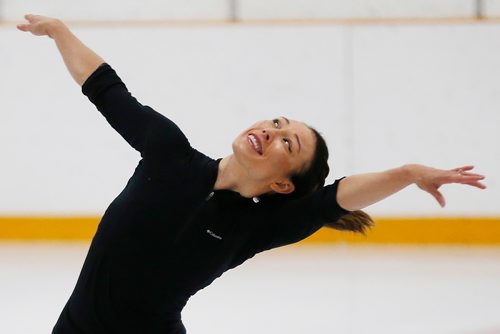 JOHN WOODS / WINNIPEG FREE PRESS
Local skater and Cirque du Soleil performer Robin Johnstone and her skating partner and husband Andy Buchanan had a homecoming of sorts as she skated at the Winnipeg Winter Club, her home ice, prior to their Circue du Soleil show Crystal Tuesday, October 2, 2018.