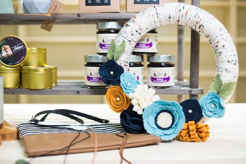 MIKAELA MACKENZIE / WINNIPEG FREE PRESS
Made Here, which will be opening at the Portage and Main Concourse this Thursday, displays products from local makers and artisans with a portion of proceeds going to children's charities in Winnipeg on Wednesday, Oct. 3, 2018.  Winnipeg Free Press 2018.