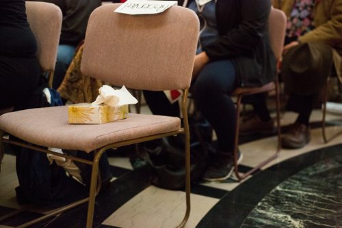 MIKAELA MACKENZIE / WINNIPEG FREE PRESS
The lives of missing and murdered indigenous women and girls are celebrated at an event at the Manitoba Legislative Building in Winnipeg on Thursday, Oct. 4, 2018.  Winnipeg Free Press 2018.