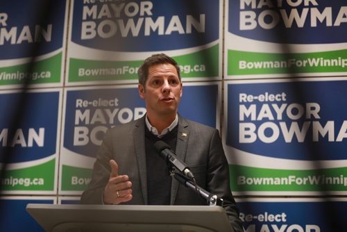 RUTH BONNEVILLE / WINNIPEG FREE PRESS

Mayor Brian Bowman commits to establishing an industry working group tasked with recommending ways to extend early procurement to local roads, utilize 24-7 construction, and improve communication with residents and businesses, at  Bowman's Campaign Office Friday. 

See Aldo's story. 


October 5th, 2018