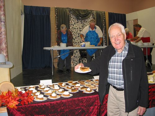 Canstar Community News Sept. 30, 2018 - A variety of homemdae pies were available for dessert at the Starbuck Fowl Supper. (ANDREA GEARY/CANSTSAR COMMUNITYY NEWS)