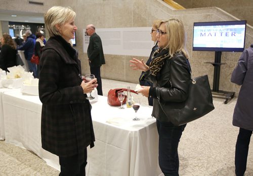 JASON HALSTEAD / WINNIPEG FREE PRESS

L-R: Valerie Mollison and Marlene Klassen at the Winnipeg Free Press screening of the 2016 Academy Awards best picture winner, Spotlight, at the Winnipeg Art Gallery on Oct. 3, 2018 in celebration of National Newspaper Week. (See Social Page)